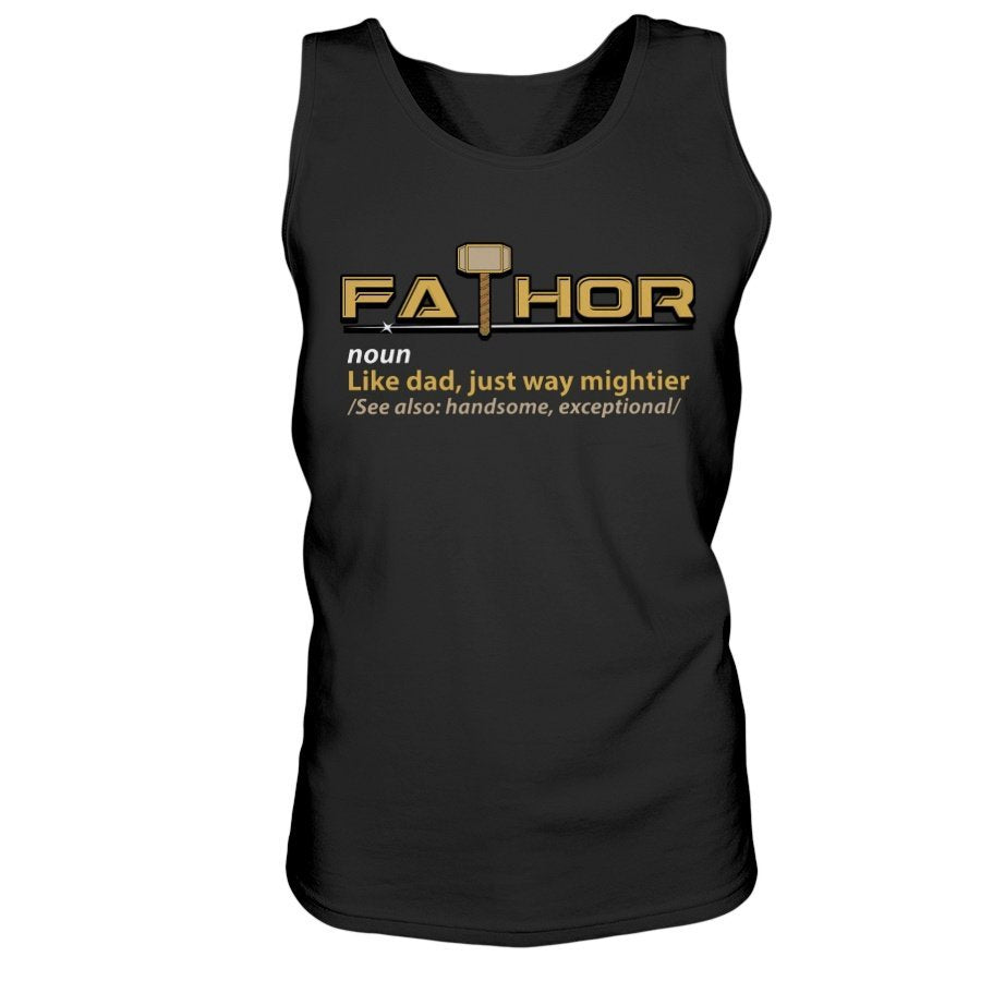 Fathor Ultra Cotton Tank - Yellow Wording