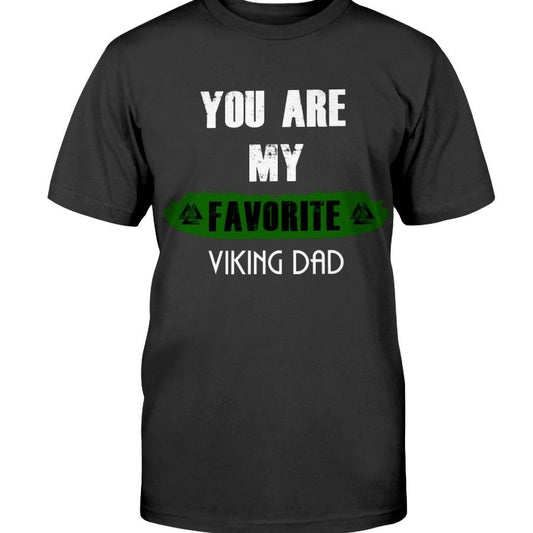Favorite Viking Dad Cotton T-Shirt - Lime