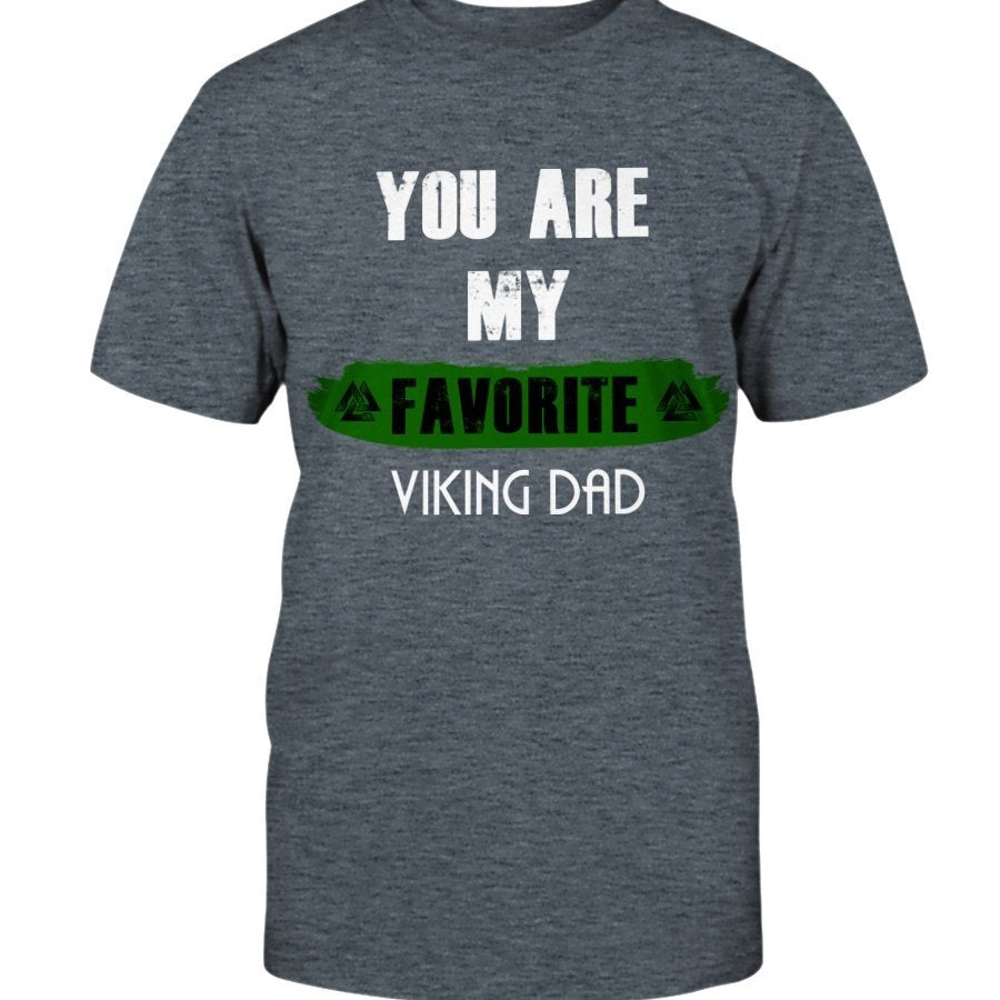 Favorite Viking Dad Cotton T-Shirt - Lime