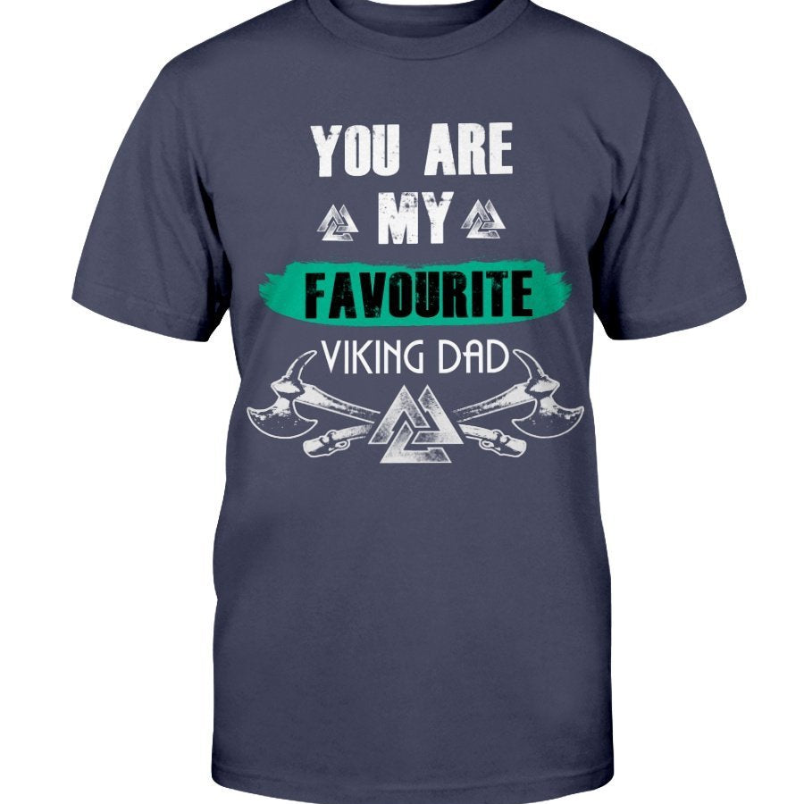 Favorite Viking Dad Cotton T-Shirt - Favourite Dad