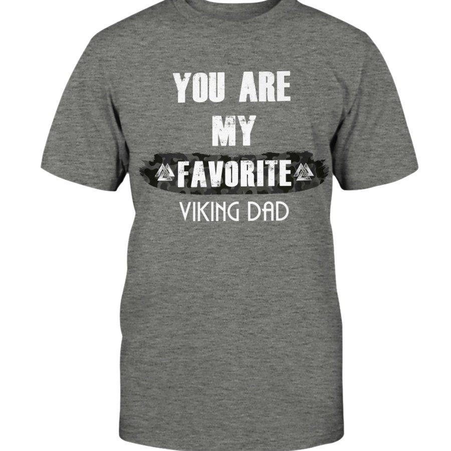 Favorite Viking Dad Cotton T-Shirt - Camo