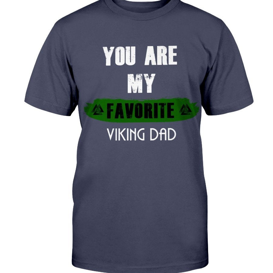 Favorite Viking Dad Cotton T-Shirt - Lime