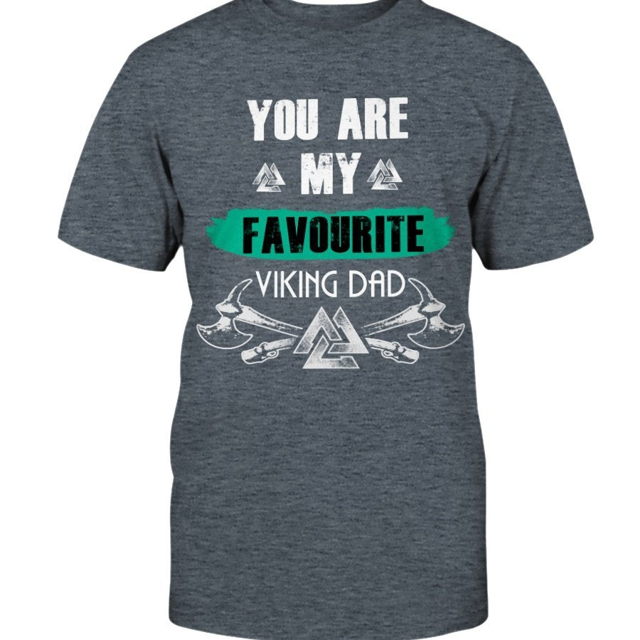 Favorite Viking Dad Cotton T-Shirt - Favourite Dad