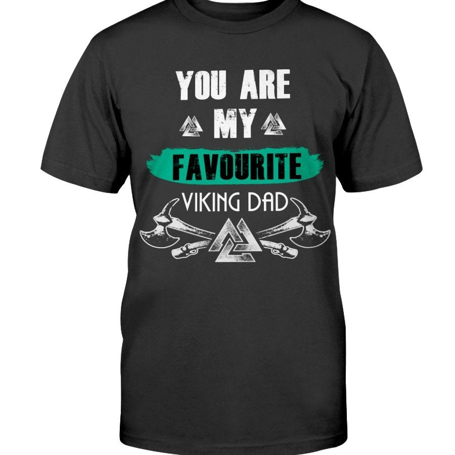 Favorite Viking Dad Cotton T-Shirt - Favourite Dad