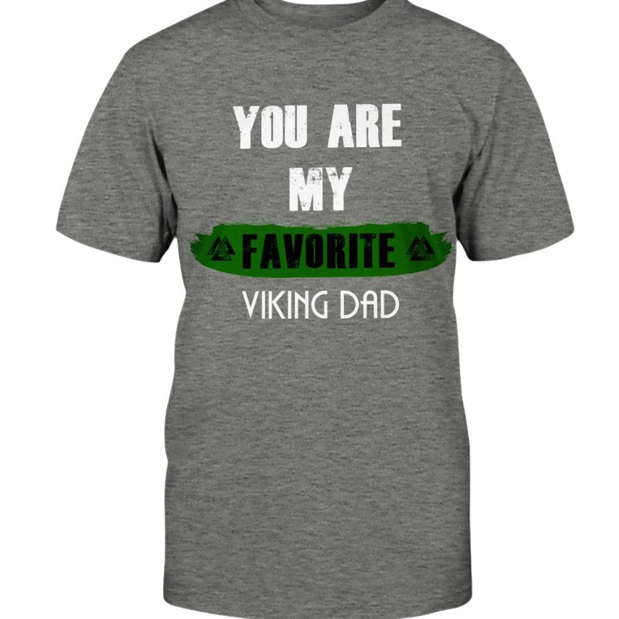 Favorite Viking Dad Cotton T-Shirt - Lime