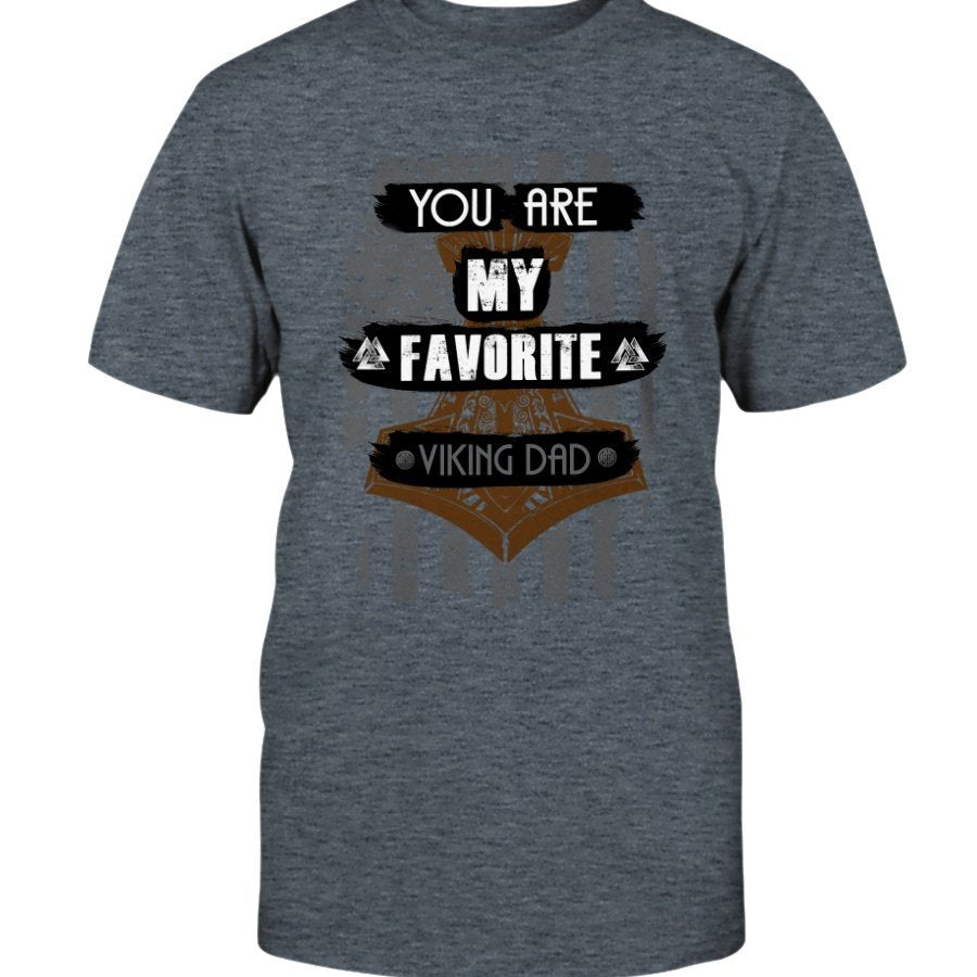 Favorite Viking Dad Cotton T-Shirt - Beige