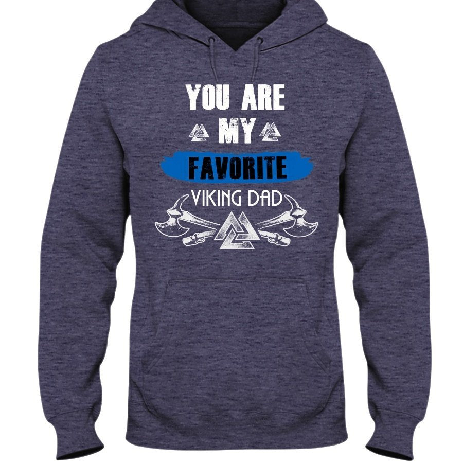 Favorite Viking Dad Hoodie - Blue Favorite