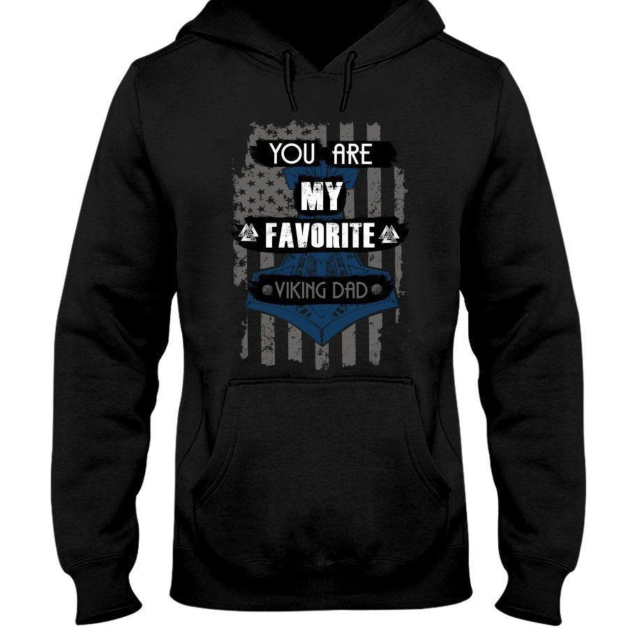 Favorite Viking Dad Hoodie - USA