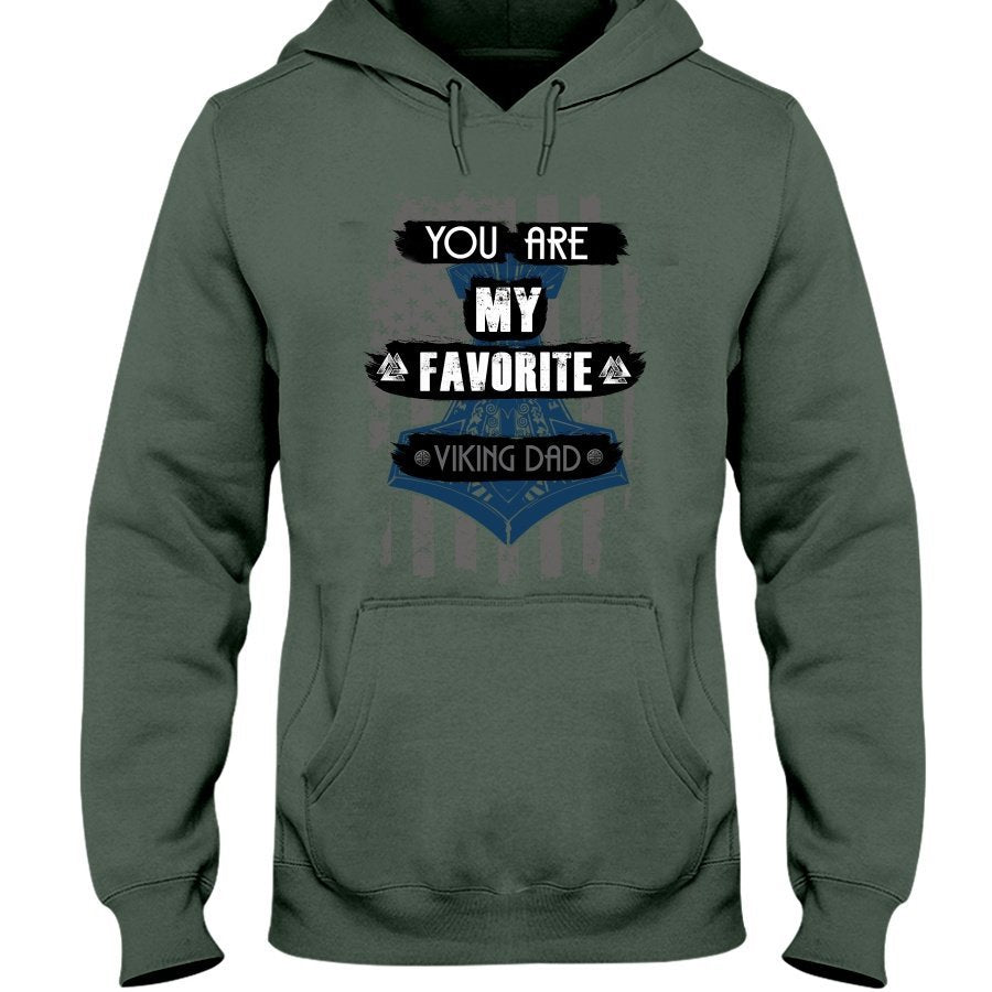 Favorite Viking Dad Hoodie - USA