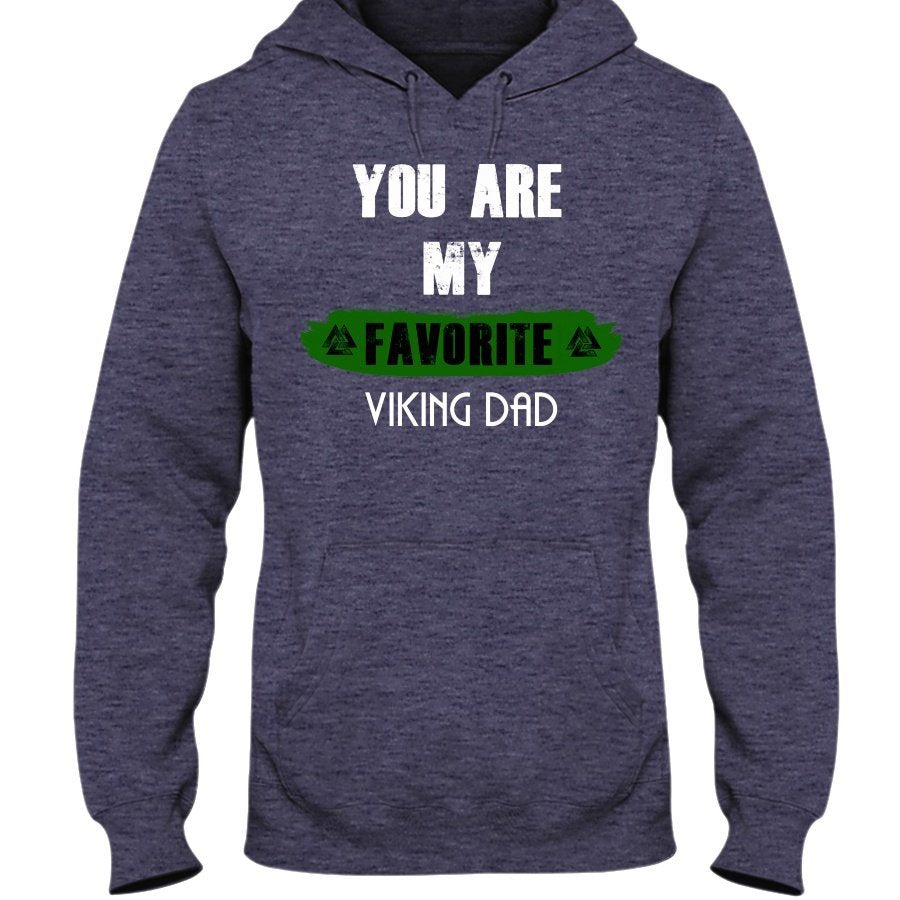 Favorite Viking Dad Hoodie - Light Green