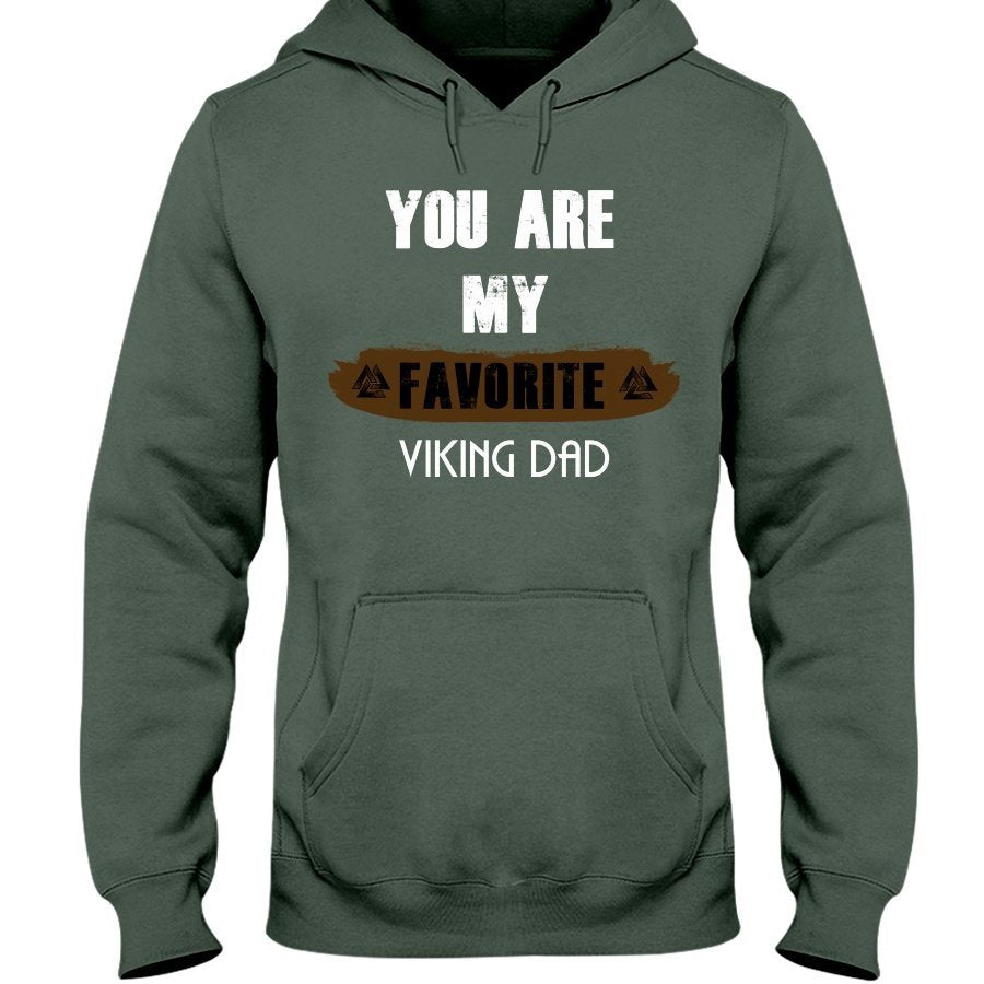 Favorite Viking Dad Hoodie - Light Brown