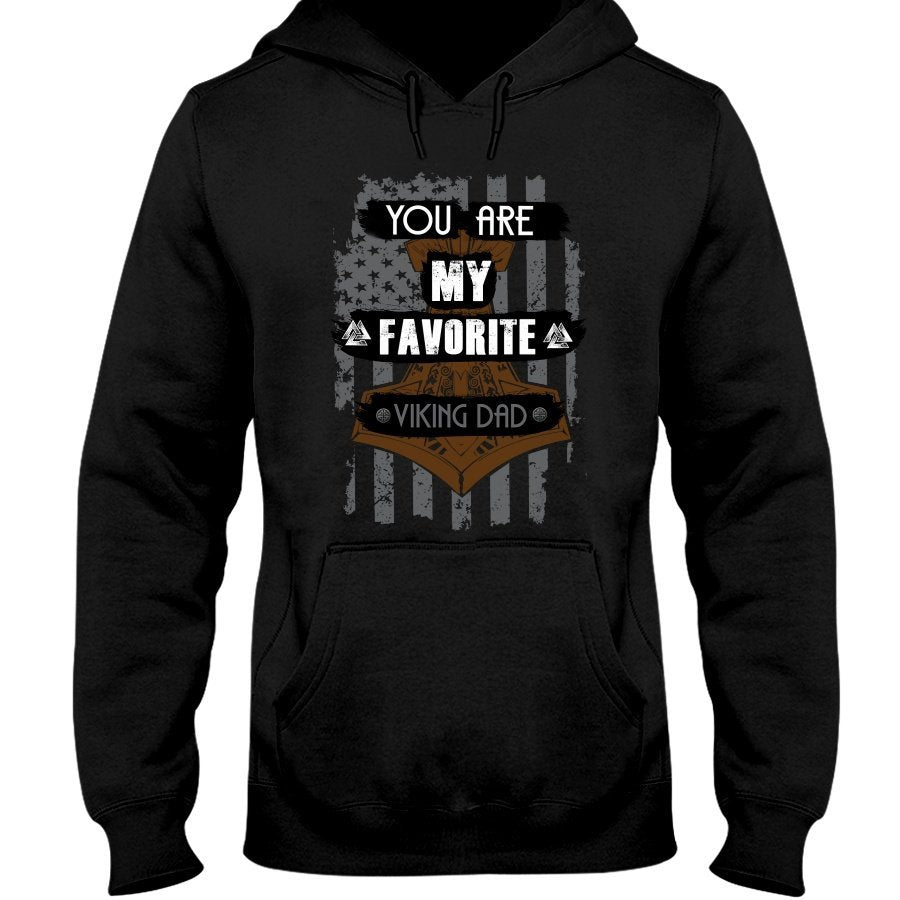 Favorite Viking Dad Hoodie - USA Dad