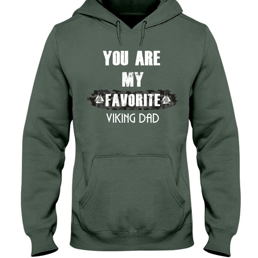 Favorite Viking Dad Hoodie - Camo