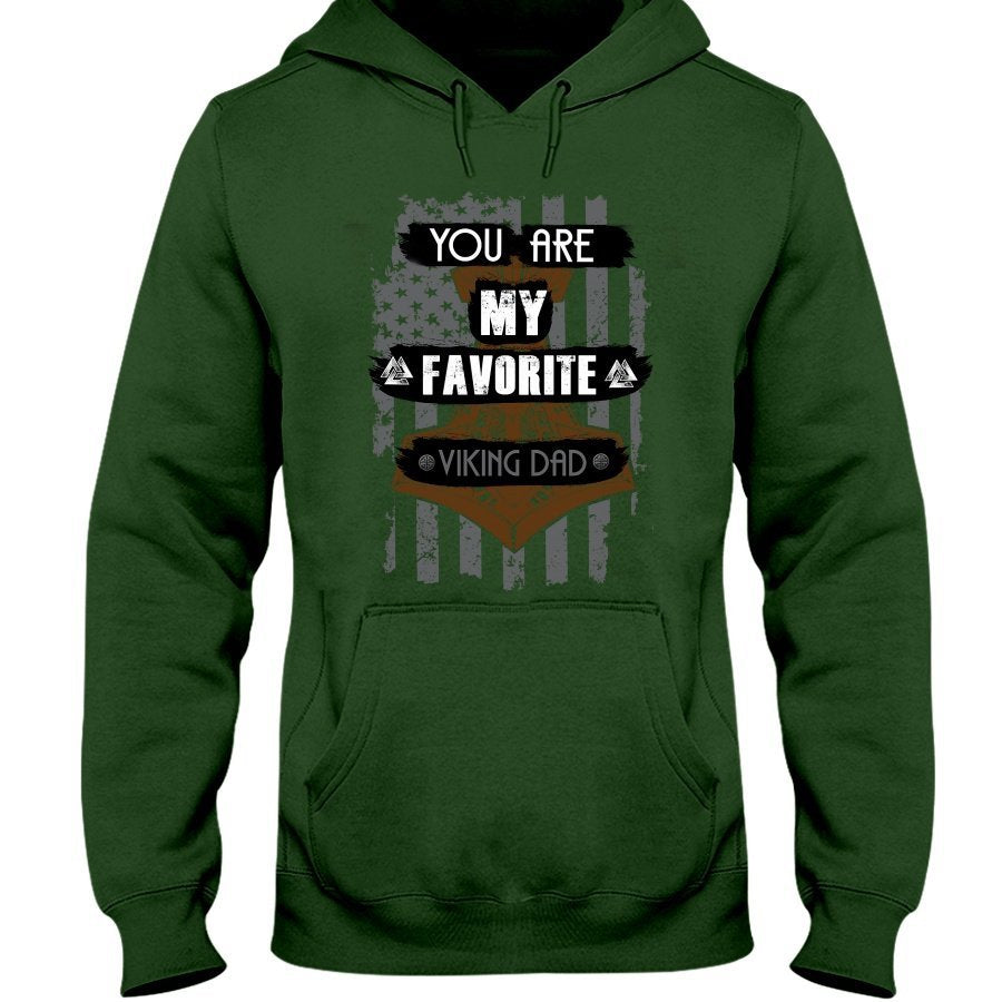 Favorite Viking Dad Hoodie - USA Dad