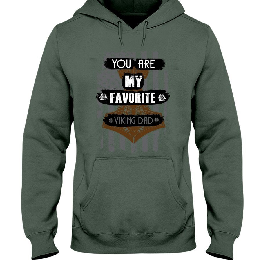 Favorite Viking Dad Hoodie - USA Dad