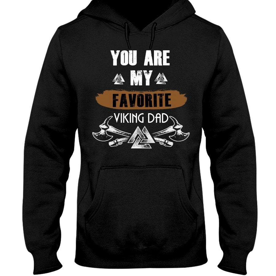 Favorite Viking Dad Hoodie - Brown Favorite