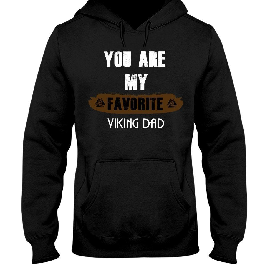 Favorite Viking Dad Hoodie - Light Brown