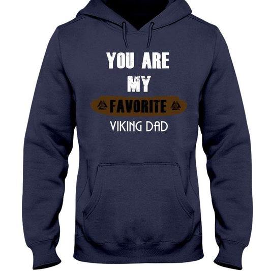 Favorite Viking Dad Hoodie - Light Brown