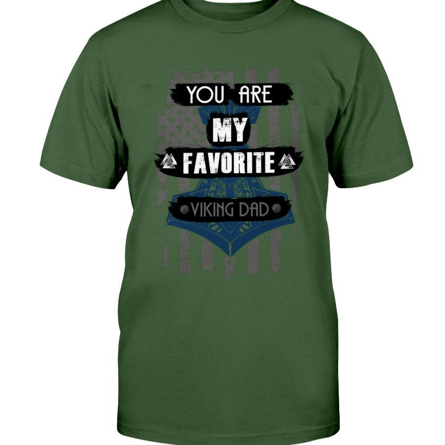 Favorite Viking Dad Premium T-Shirt - Blue USA