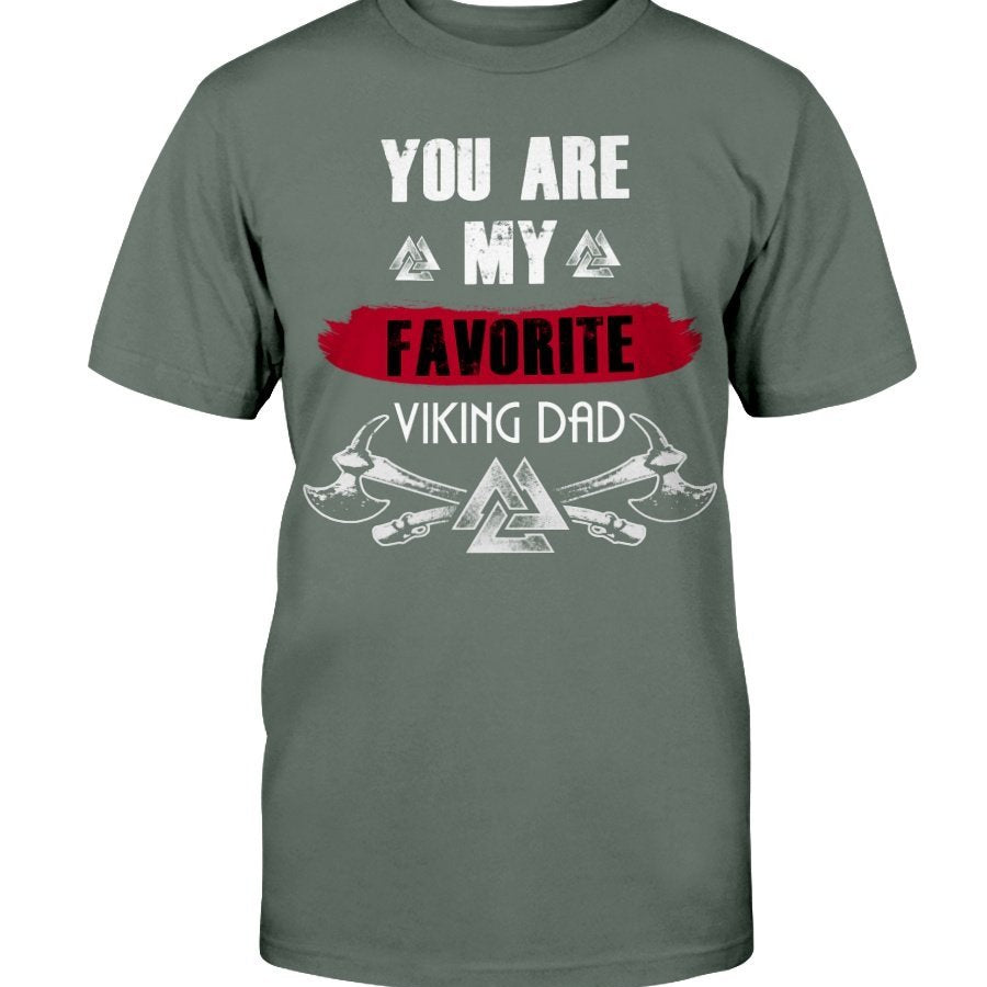 Favorite Viking Dad Premium T-Shirt - red Favorite