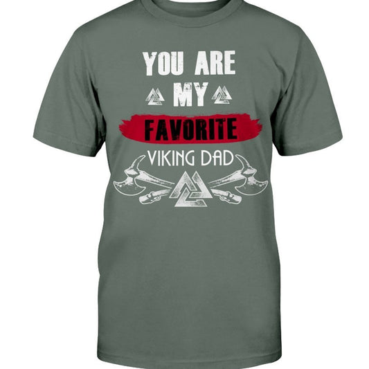 Favorite Viking Dad Premium T-Shirt - red Favorite