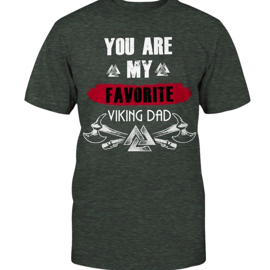 Favorite Viking Dad Premium T-Shirt - red Favorite