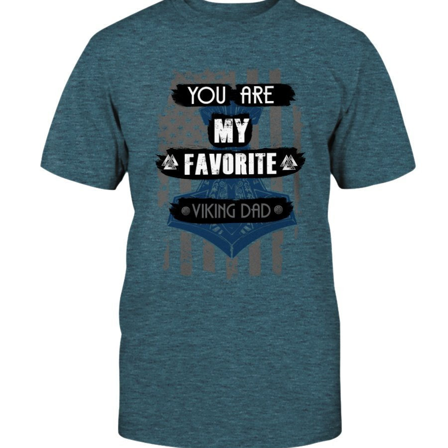 Favorite Viking Dad Premium T-Shirt - Blue USA