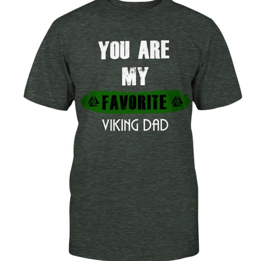 Favorite Viking Dad Premium T-Shirt - Light Green