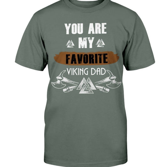 Favorite Viking Dad Premium T-Shirt - Brown Favorite