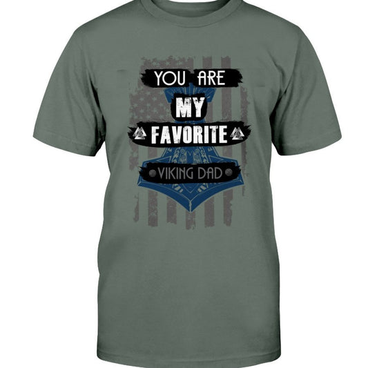 Favorite Viking Dad Premium T-Shirt - Blue USA