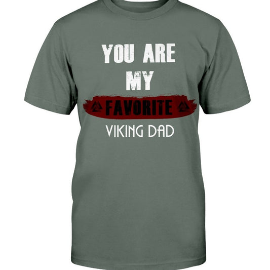 Favorite Viking Dad Premium T-Shirt - Dark Red