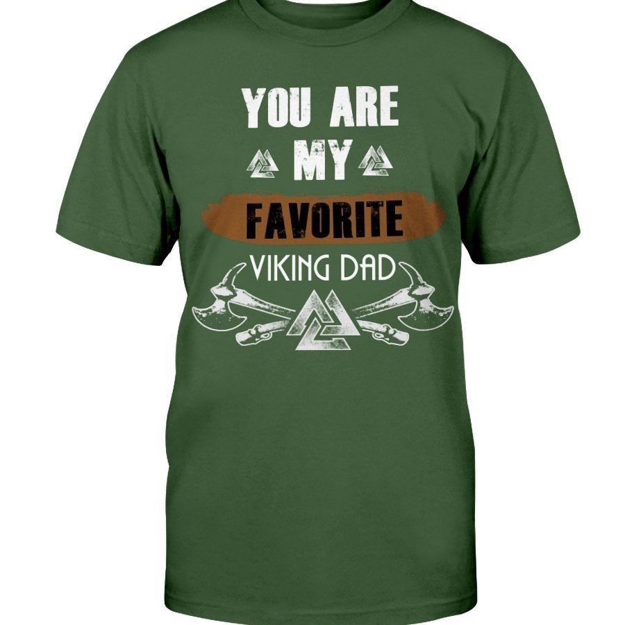 Favorite Viking Dad Premium T-Shirt - Brown Favorite