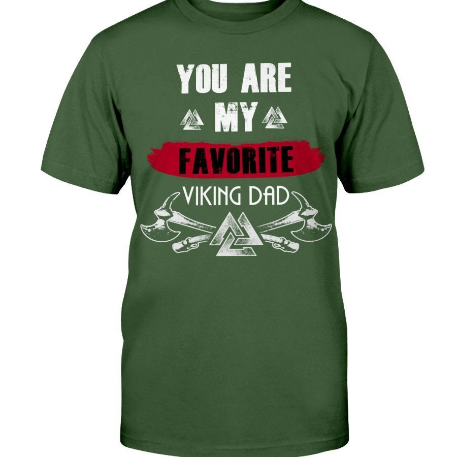 Favorite Viking Dad Premium T-Shirt - red Favorite