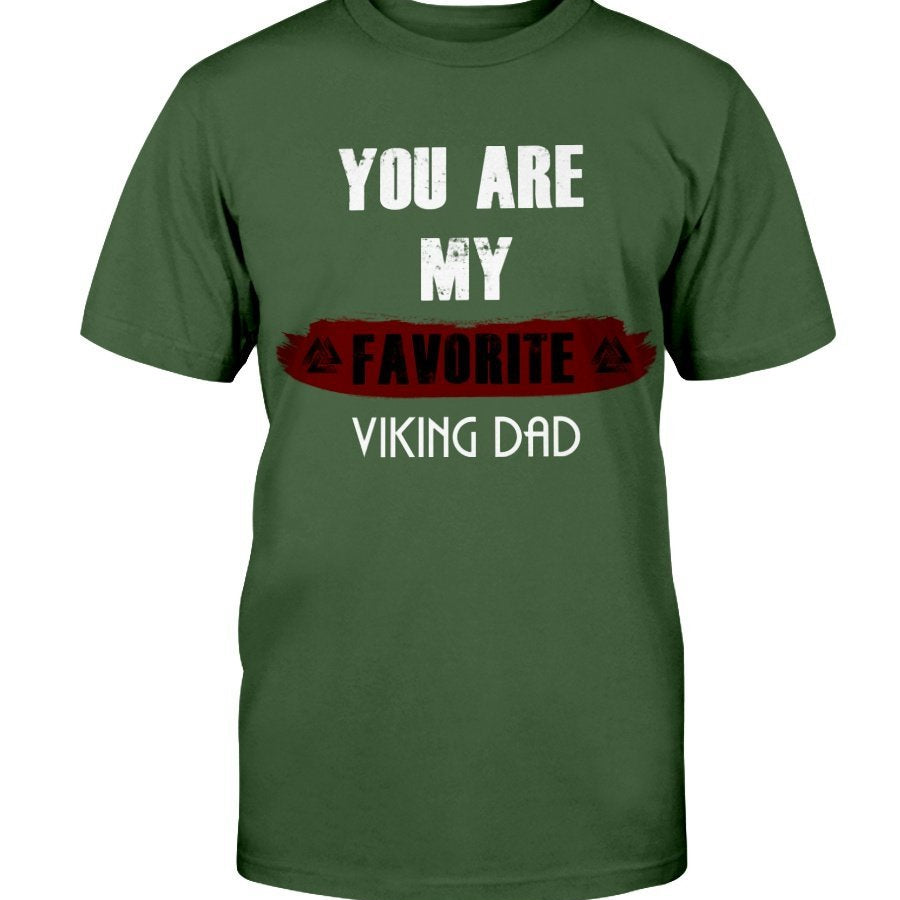 Favorite Viking Dad Premium T-Shirt - Dark Red
