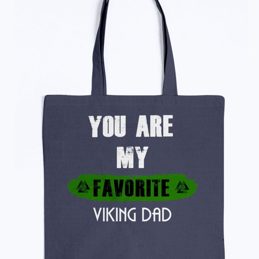 Favorite Viking Dad Tote - Light Green