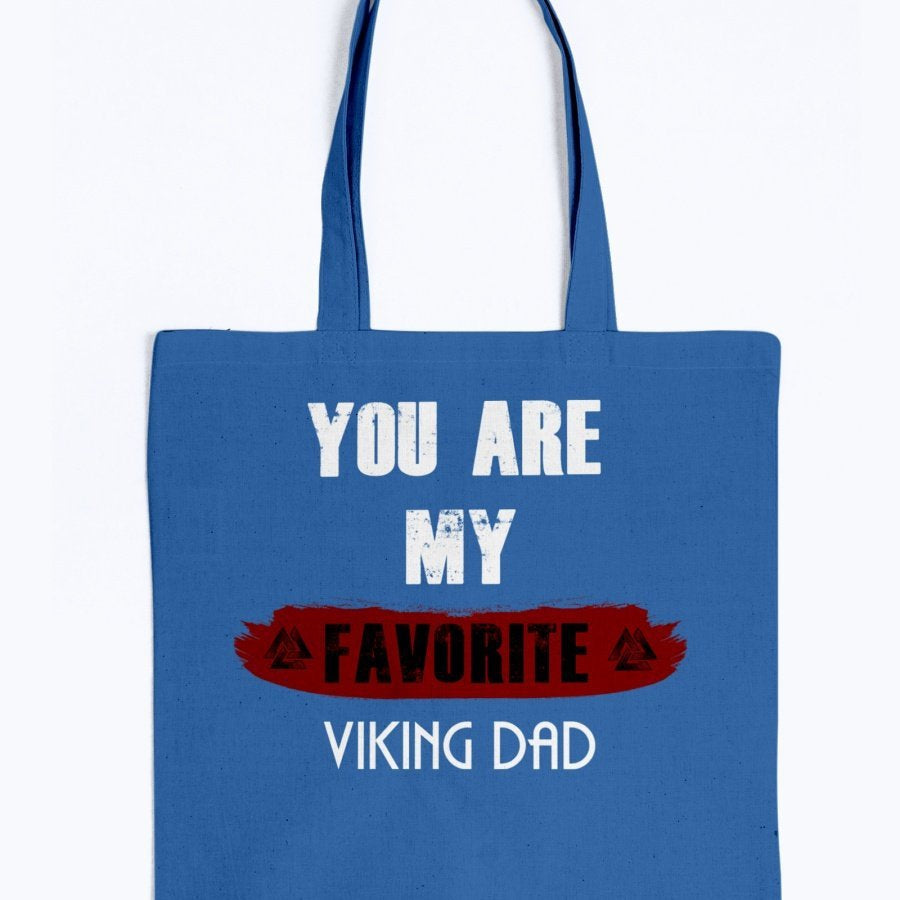 Favorite Viking Dad Tote - Dark Red