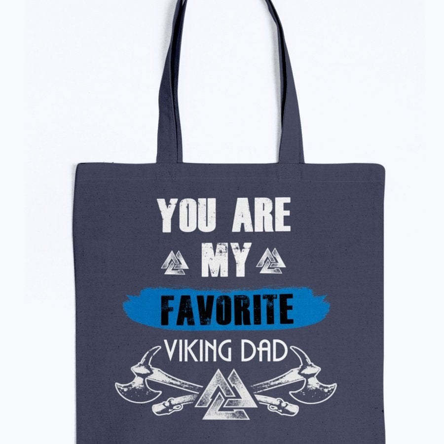 Favorite Viking Dad Tote - Blue