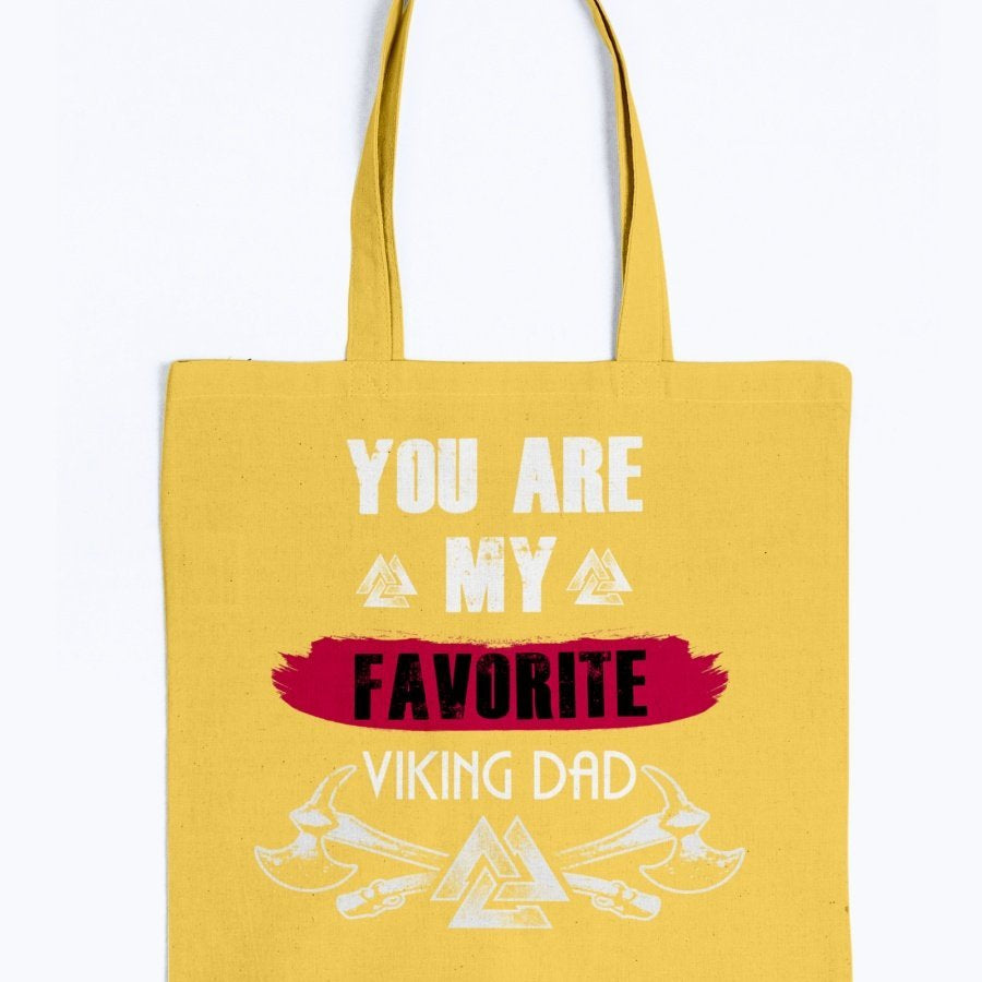 Favorite Viking Dad Tote - Red