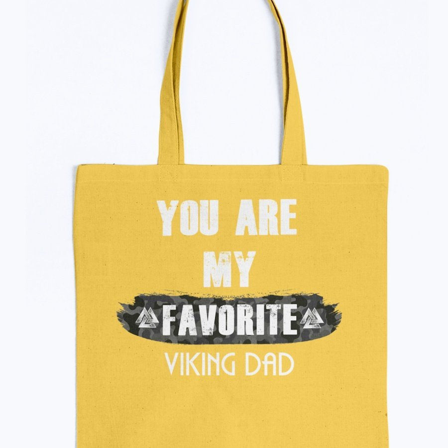 Favorite Viking Dad Tote - Camo