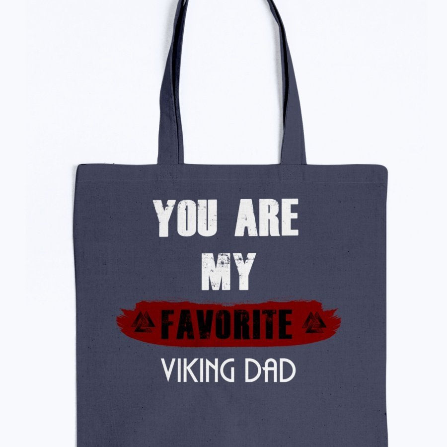 Favorite Viking Dad Tote - Dark Red