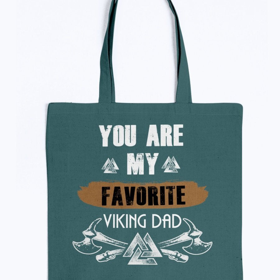 Favorite Viking Dad Tote - Brown