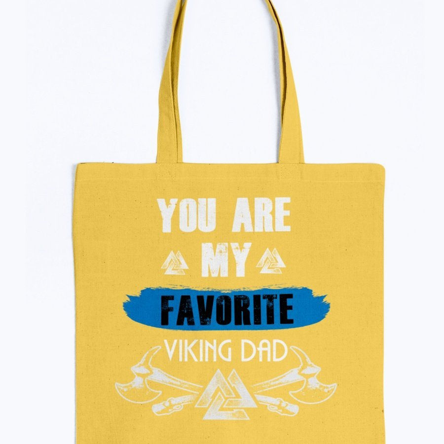 Favorite Viking Dad Tote - Blue