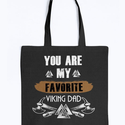 Favorite Viking Dad Tote - Brown