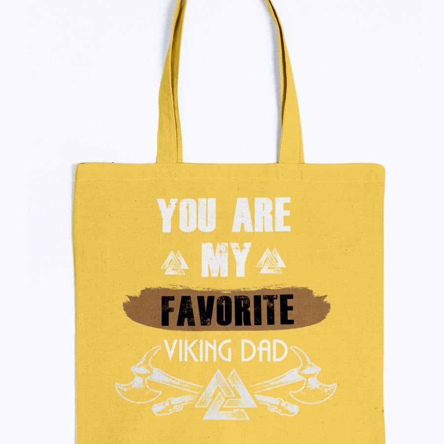 Favorite Viking Dad Tote - Brown