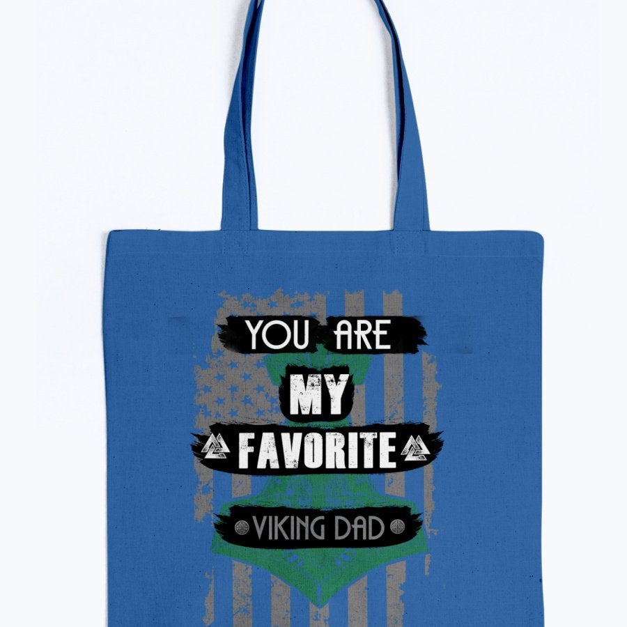 Favorite Viking Dad Tote - Green USA