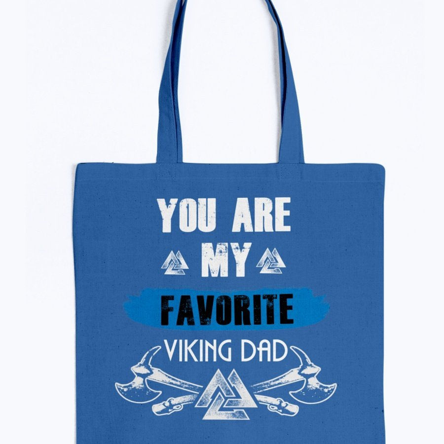 Favorite Viking Dad Tote - Blue
