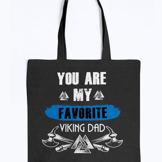 Favorite Viking Dad Tote - Blue