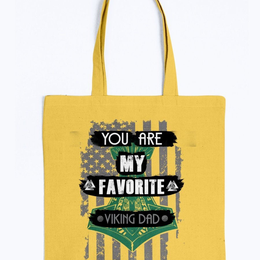 Favorite Viking Dad Tote - Green USA
