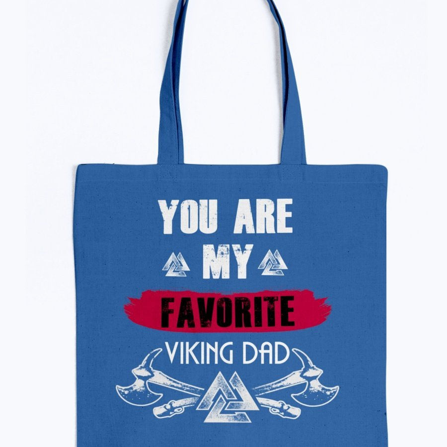 Favorite Viking Dad Tote - Red