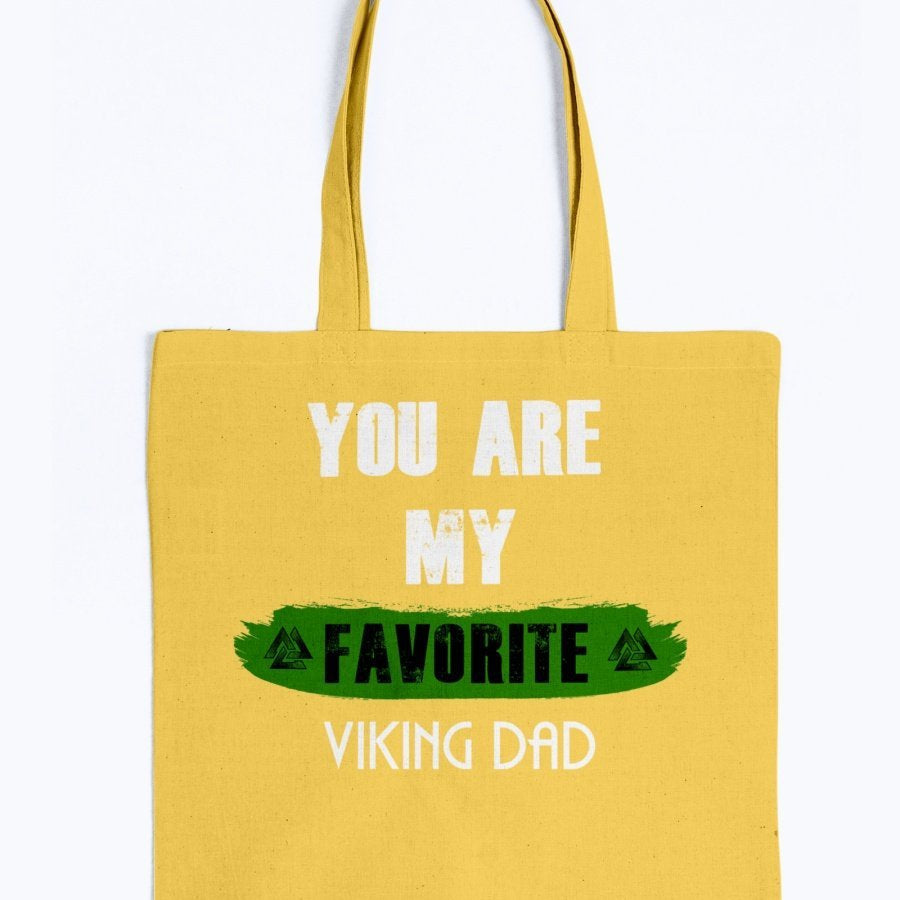 Favorite Viking Dad Tote - Light Green
